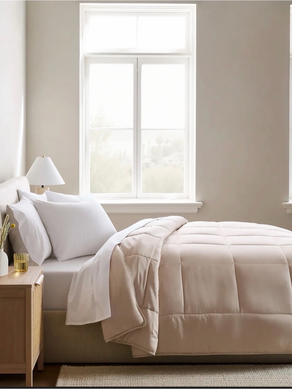Quince Bamboo Comforter- Sand